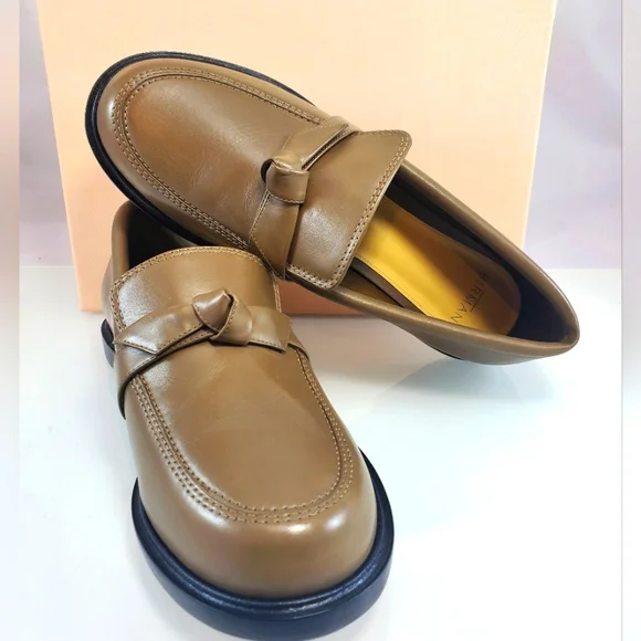 NWT$450 ALEXANDRE BIRMAN Clarita Chunky Leather Loafers In Trout color Sz 39 (9) - Picture 10 of 16